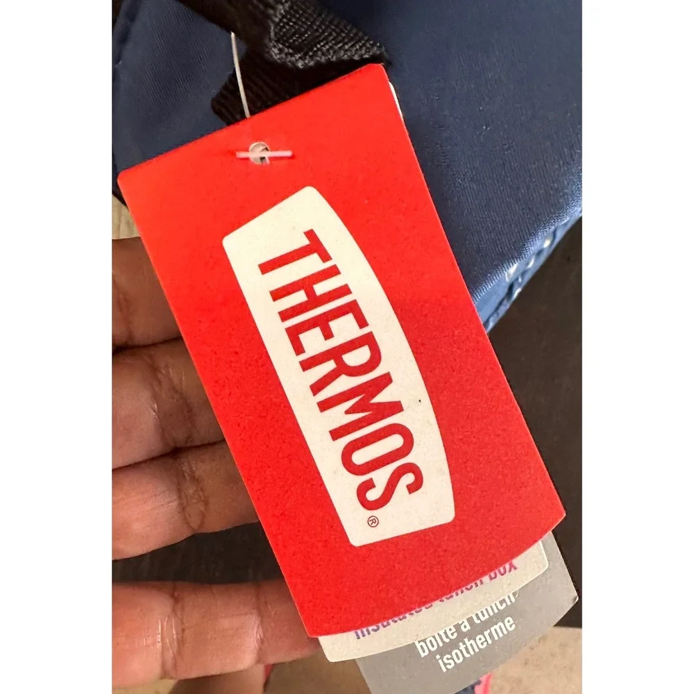 Thermos Shark Lunch‎ Box Insulated Dual Compartment Kids Name Tag